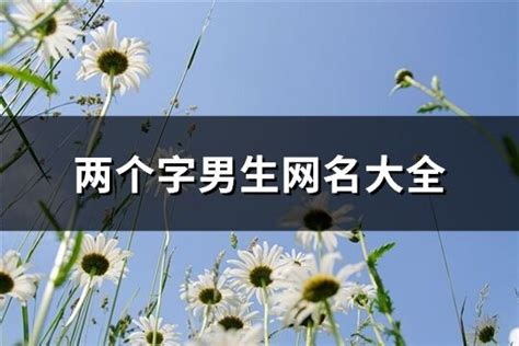 二字名字|两个字的网名（精选945个）